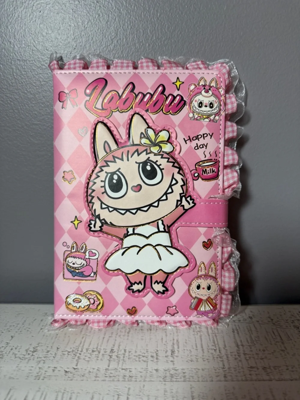 Labubu Pink Character Planner